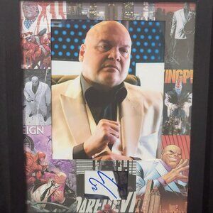 Vincent D'Onofrio Kingpin Custom Matted & Framed Signed/Autographed w/Photo C